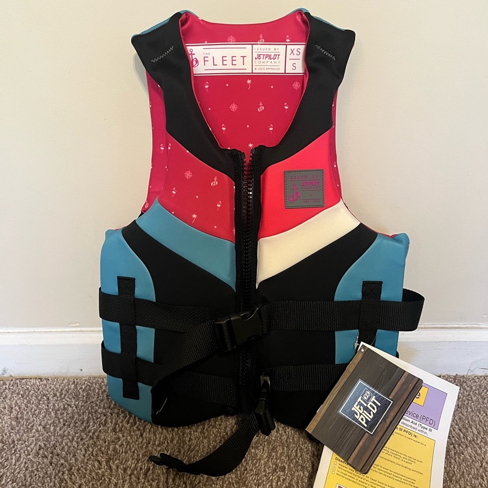 Women’s Brand New XS/SM Jet Pilot Neoprene Life Vest